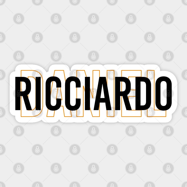 Daniel Ricciardo Driver Name - 2022 Season #3 Sticker by GreazyL